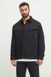 Adidas pamut ing Essential férfi, galléros, fekete, relaxed, JC9602 - fekete M