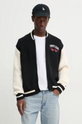 Tommy Hilfiger pamut kardigán fekete, DM0DM20306 - fekete M