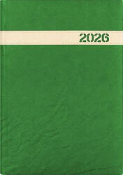 Dayliner Naptár, tervező, A5, napi, DAYLINER, "The Boss", zöld (CONBONZOU)