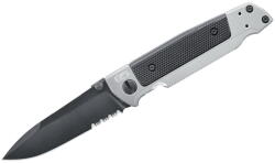 Walther Q5 Steel Frame Folder Black Serrated kés (5.0858)