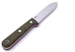 Brisa Brisa Kephart 115 Flat 80CrV2 / Green Micarta / Sheath Bushcraft 115 kés (272-1563)