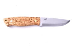 Brisa Brisa Trapper 95 O1 Scandi / Stabilized Curly Birch / Sheath Bushcraft 95 (076-2071-1561)