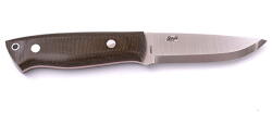 Brisa Brisa Trapper 95 Elmax Scandi / Green Micarta / Sheath Bushcraft 95 (071-2071-1561)