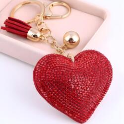 HARAHU Szívecske Függődísz-Piros KP2759