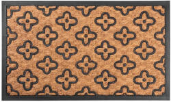 MagicHome RBP 196 lábtörlő - Flowers, 45 x 75 cm, barna