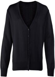 Premier Workwear Cardigan cu nasturi de damă - Neagră | L (PR697-1000145685)