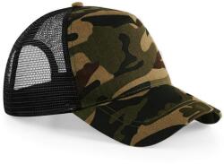 Beechfield Șapcă camuflaj cu plasă - Jungle Camo / neagră (B694-1000038777)