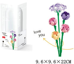 Sluban Flowers - Bazsarózsa építőjáték készlet (M38-B1101-17)