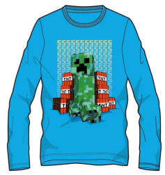 Fashion UK Minecraft sötétben világító gyerek hosszú ujjú póló, felső (85FKC480698)