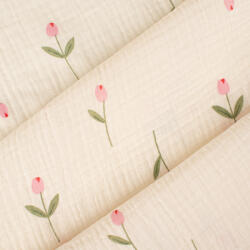 Takoy Dupla géz JENNY rózsaszín tulipánok