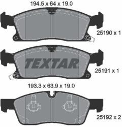 TEXTAR Fékbetét készlet TEXTAR 2519002 for JEEP, DODGE (2519002)