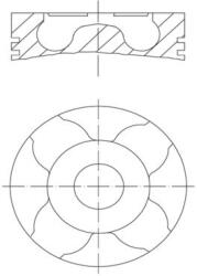 MAHLE dugattyú MAHLE 040 06 05 (040 06 05)