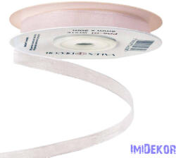  Organza szalag 6mm x 20m - Fehér