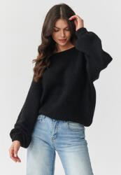 Makadamia női moher és gyapjú pulóver | fekete