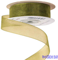  Organza szalag 20mm x 20m - Olivazöld