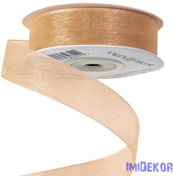  Organza szalag 20mm x 20m - Bézses Arany