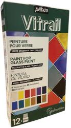  Üvegfesték készlet Pebeo Vitrail 12 x 20 ml (üvegfestés)