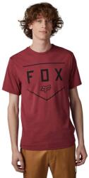 Fox Rövid ujjú kerékpáros póló - SHIELD - bordó