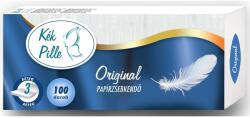 Papírzsebkendő 3 rétegű 100 db/csomag Kék Pille original - suplix
