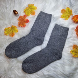 Ollike GYAPJÚ VASTAG női zokni Világos szürke, 38-41 36120