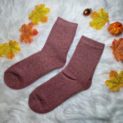 Ollike GYAPJÚ VASTAG női zokni Mályva, 38-41 36128