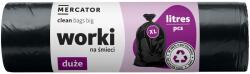 Mercator szemeteszsák, XL méret 10 db 240 l Fekete