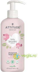 ATTITUDE Sampon si Gel de Dus 2in1 fara Miros Baby Leaves 473ml