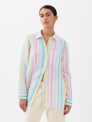 GAP Ленена риза Boyfriend Shirt GAP GAP | Byal | ЖЕНИ | XXS