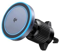 UGREEN W708 autós tartó (szellőzőre, 360°, 15W, wireless, MagSafe, gyorstöltő) FEKETE (35970)