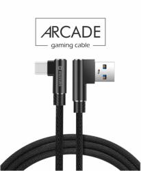 SWISSTEN Cablu de date textil Swissten Arcade USB / USB-C 12 m Negru