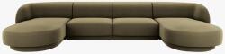 Micadoni Coltar modular Miley 330x156 cm panoramic "U" tapiterie catifea Velvet (MH106)