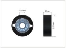 CAFFARO Napínacia kladka rebrovaného klinového remeňa CAFFARO 500629 SC (500629 SC)