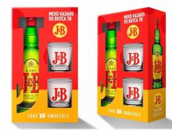 J&B Джи Би + 2 ниски чаши