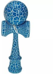Flippy Kendama X Originala, Profesionala, Flippy, Cracked, din Lemn, 18 cm, Albastru Alb (teo-161946)