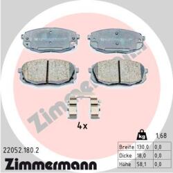ZIMMERMANN set placute frana, frana disc ZIMMERMANN 22052.180. 2 (22052.180.2)