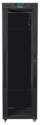 Lanberg 19 szabadon álló rack szekrény 42U/600X800 üvegajtó, lapraszerelt, LCD kijelző, fekete V2 (FF01-6842-12BL)
