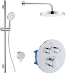 kielle Oudee - Baterie încastrată termostatată, pentru 2 consumatori, cu accesorii EcoSpare și corp, crom 20627SPT10 (20627SPT10)