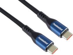 PremiumCord USB-C kábel (USB 3.2 GEN 2x2, 5A, 100W, 20Gbit/s) 0, 5m, pamutfonattal (ku31cry05)