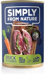 Simply from Nature Hrana umeda pentru caini, cu rata si morcov 400 g