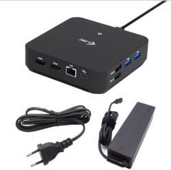i-tec USB-C DP Dual HDMI dokkolóállomás, Power Delivery 100W i-tec univerzális töltő 100W (C31TRIVIDPRO100W)