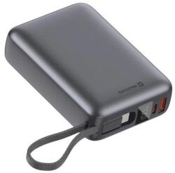 SWISSTEN POWER BANK 20000 mAh 45W INTEGRÁLT USB-C Kábellel TÖKÉLETESEN ezüstszínű (22013976)