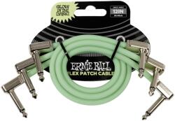 Ernie Ball Flex Patch Cable 12in Glow in Dark 3 Pack