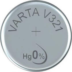 VARTA 321 gombelem, ezüstoxid, 1, 55V, 13 mAh, Varta SR616SW, SR65, SR616, V321, D321, 611, DA, 280-73, SB-AF, SB-DF (321101111)