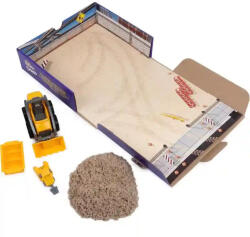 Spin Master Kinetic Sand - 2 az 1-ben kinetikus homok építőkészlet buldózerrel (6044178) - jatekbirodalom