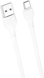 XO NB200 USB - USB-C kábel 2 m 2.1 A fehér
