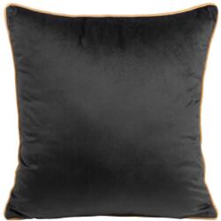 Eurofirany Mel kétoldalú bársony párnahuzat Fekete/mézsárga 40x40 cm (387266)