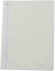 NOKI műanyag gyorsfűző, sínes, 50 db / készlet, fehér (NK482301S)