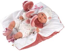 Llorens Mimi interaktív játék baba, matraccal és játékhíddal, hangeffektekkel, 42 cm