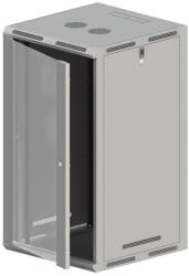 ALANTEC ALANTEC 19" 18U 600x600 wall/stand cabinet, glass door, grey (SW-18U-600-600-N-DSJ-OP-RP-B-S) - vexio