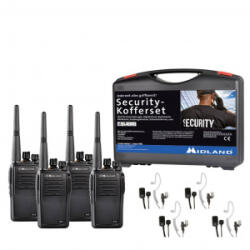 Midland G15 Pro PMR 4er Security-Koffer PMR készülék 4 részes készlet (C1127. S4) (C1127.S4)